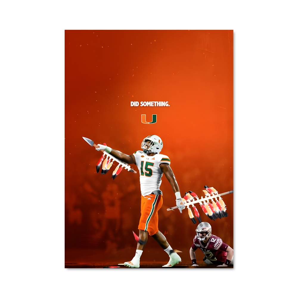 Poster Miami hurricanes
